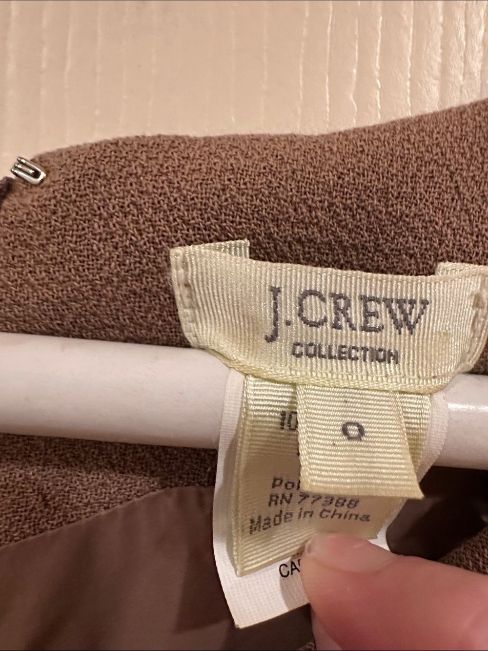 J. Crew Sleeveless Pleated Brown Dress - Picture 2 of 3